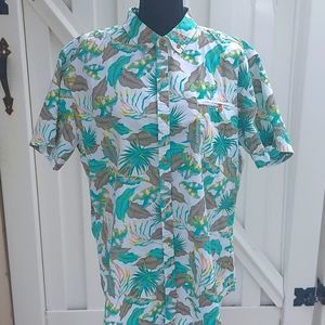 Alexander Julian Colours Men's XL Button Down Short Sleeve Shirt